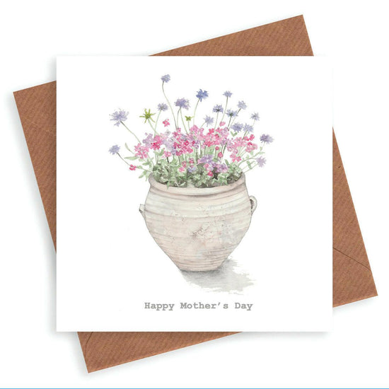 Terracota Pot Mother's Day Card - Crumble and Core