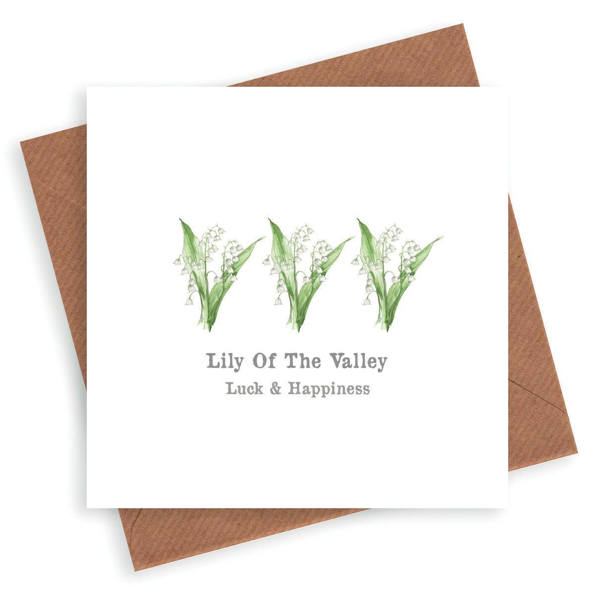 Lily of the Valley Card - Crumble and Core