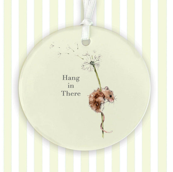 Hanging Ceramic Decoration - Good Luck or Encouragement Gifts Keepsake Decoration - Thoughtful Gift Ideas - Crumble and Core