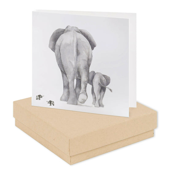 Sterling Silver Elephant Stud Earrings - Thoughtful Gift for Animal Lovers - Crumble and Core