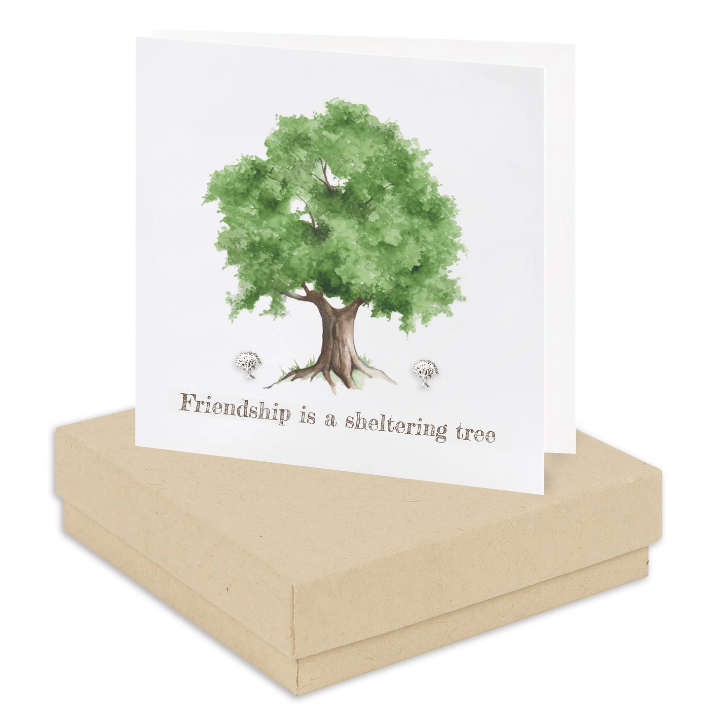 Sterling Silver Stud Earrings Gift Boxed for Her Friendship Gift - Crumble and Core