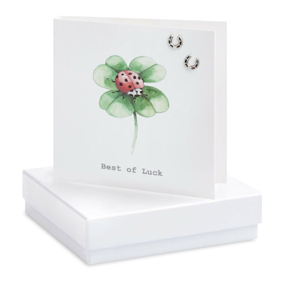 Silver Studs - Clover Stud Earrings - Lucky Charm - Good Luck Gift - Crumble and Core