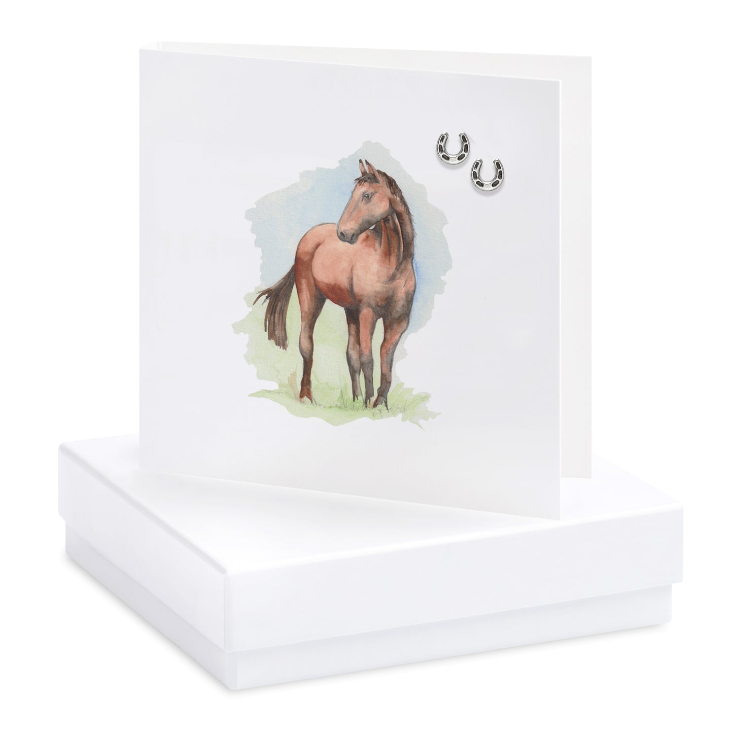 Sterling Silver Horse Earrings – Elegant 925 Studs for Equestrian Jewelry Lovers