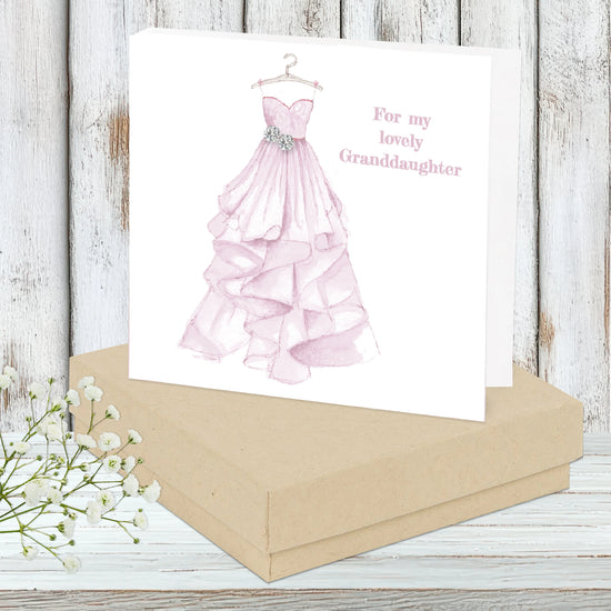 Sterling Silver Crystal Earrings Gift Card - Sparkle for a Special Granddaughter - Crumble and Core