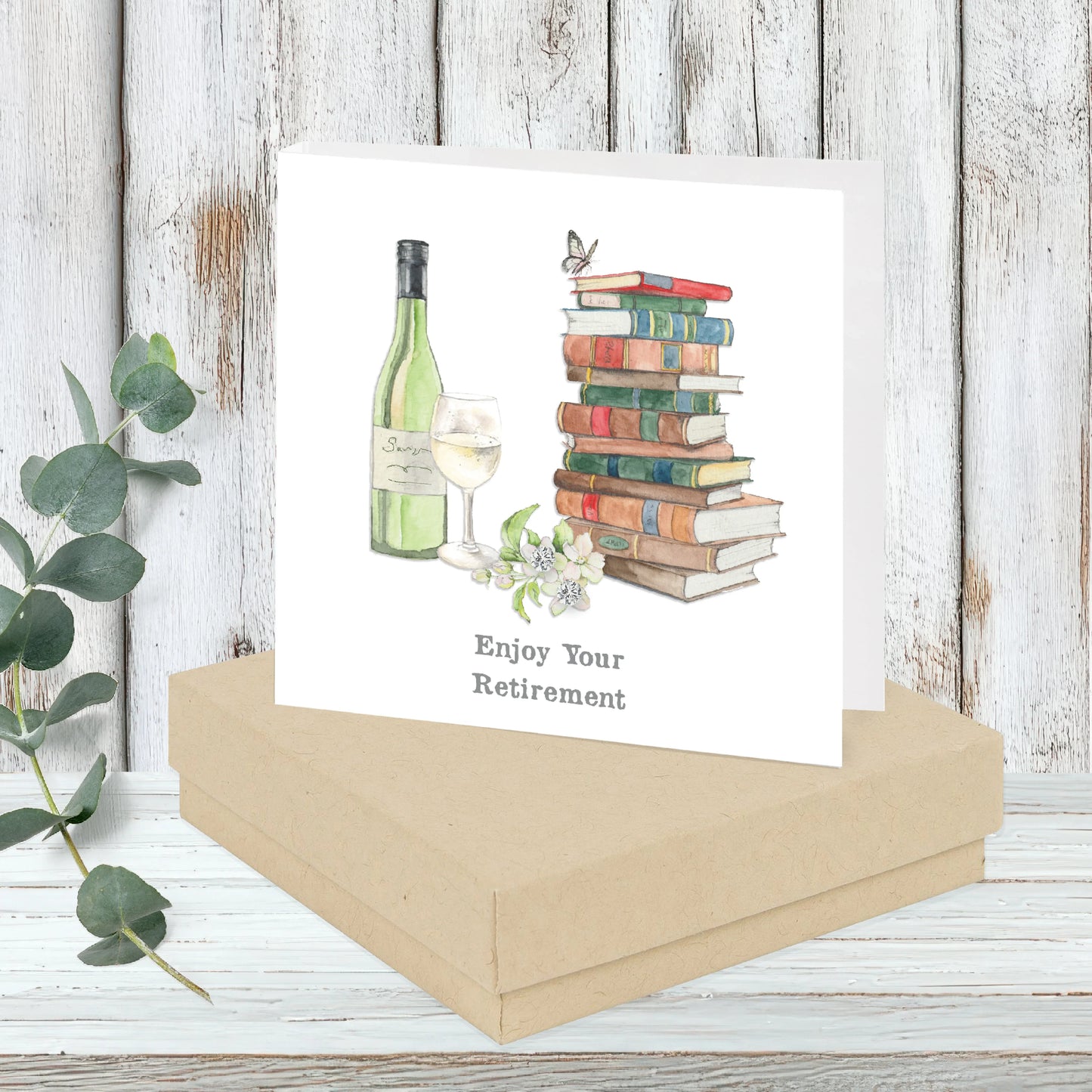 Sterling Silver Stud Earrings with Retirement Card - Thoughtful Retirement Gift - Crumble and Core