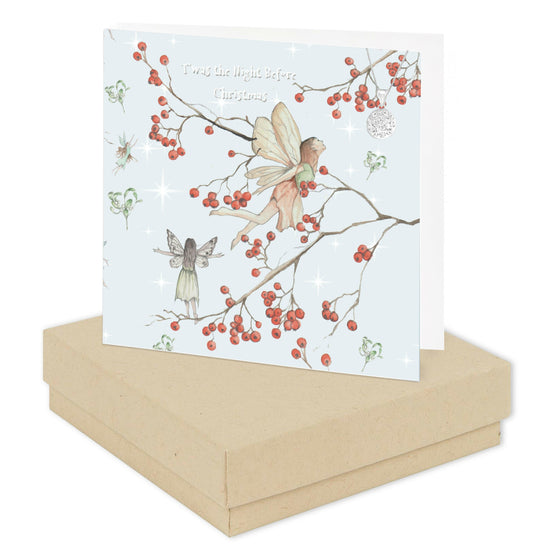 Sparkle this Christmas with our Sterling Silver CZ Pendant Necklace - Gift Set includes Box and Fairy Card - Crumble and Core