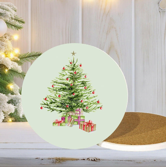 Ceramic Coaster - Christmas Drinks Coaster - Crumble and Core