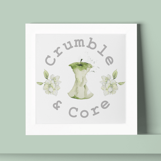 Hand Finished Ceramic Framed Tile Print - Anenome Design - Home Decor - Gifts for Her - Crumble and Core