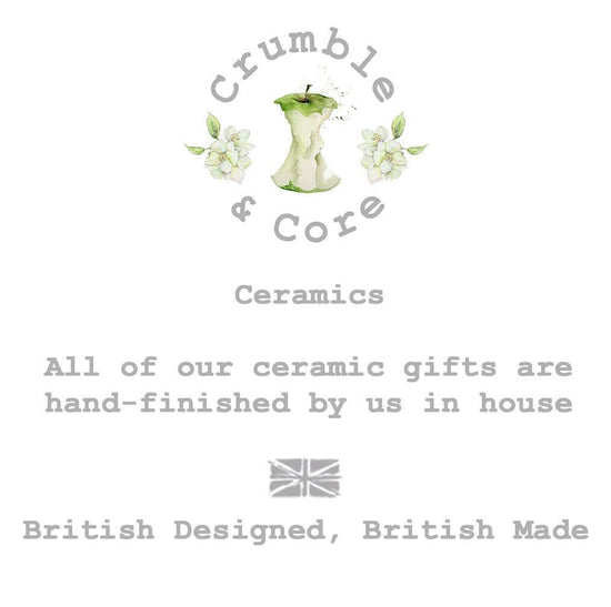 Hand Finished Ceramic Framed Tile Print - Bluebell Design - Home Decor - Gifts for Her - Crumble and Core
