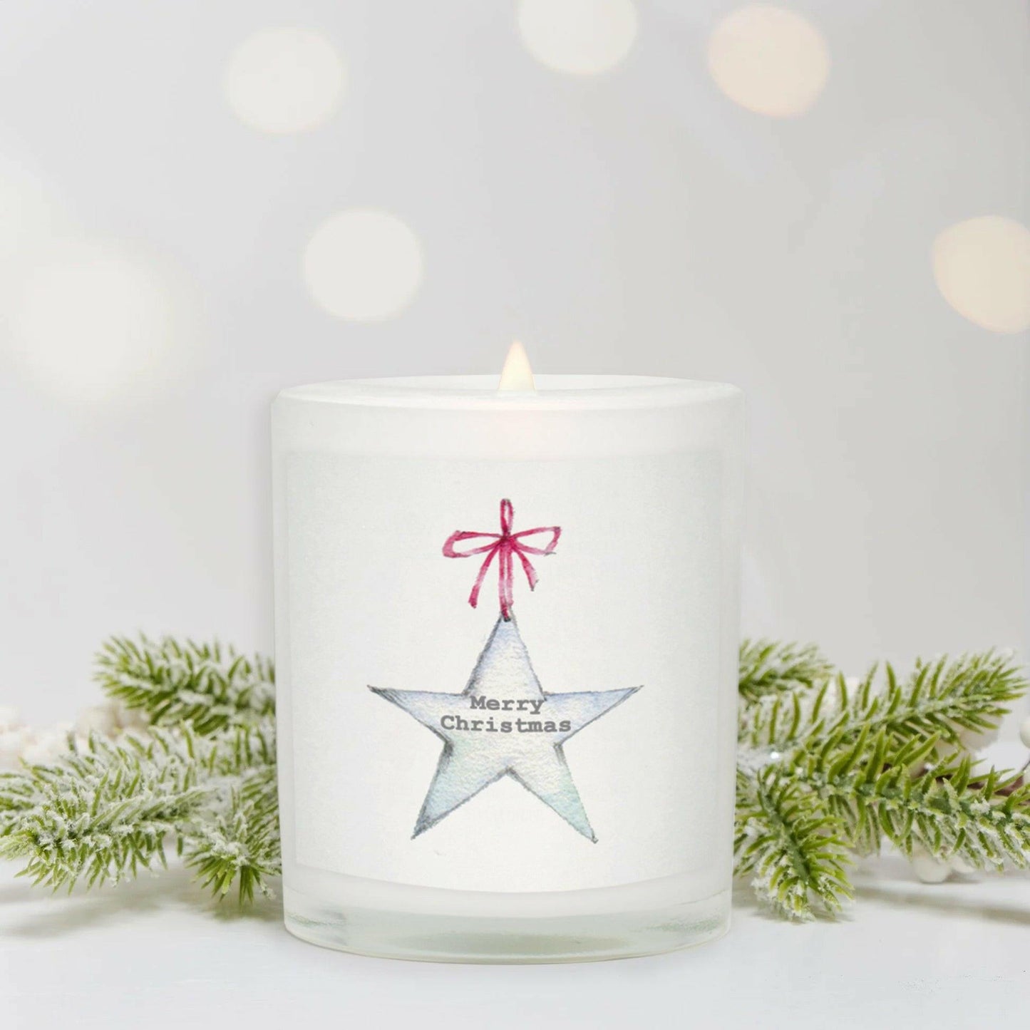Christmas Star Boxed Candle Card - Thoughtful Holiday Gift - Crumble and Core