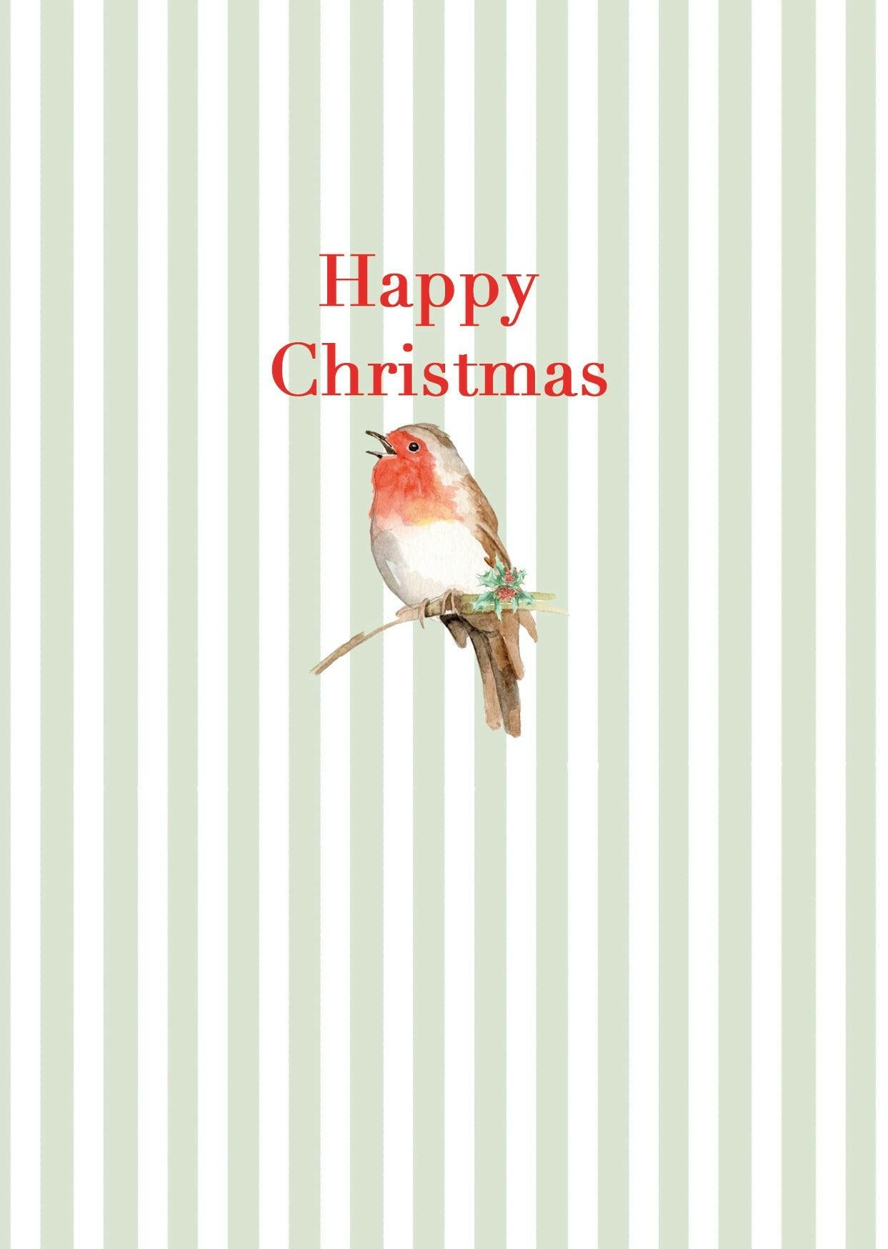 Unique Watercolour Christmas Card | Hanging Decoration | Christmas Keepsake | Festive Gift - Crumble and Core