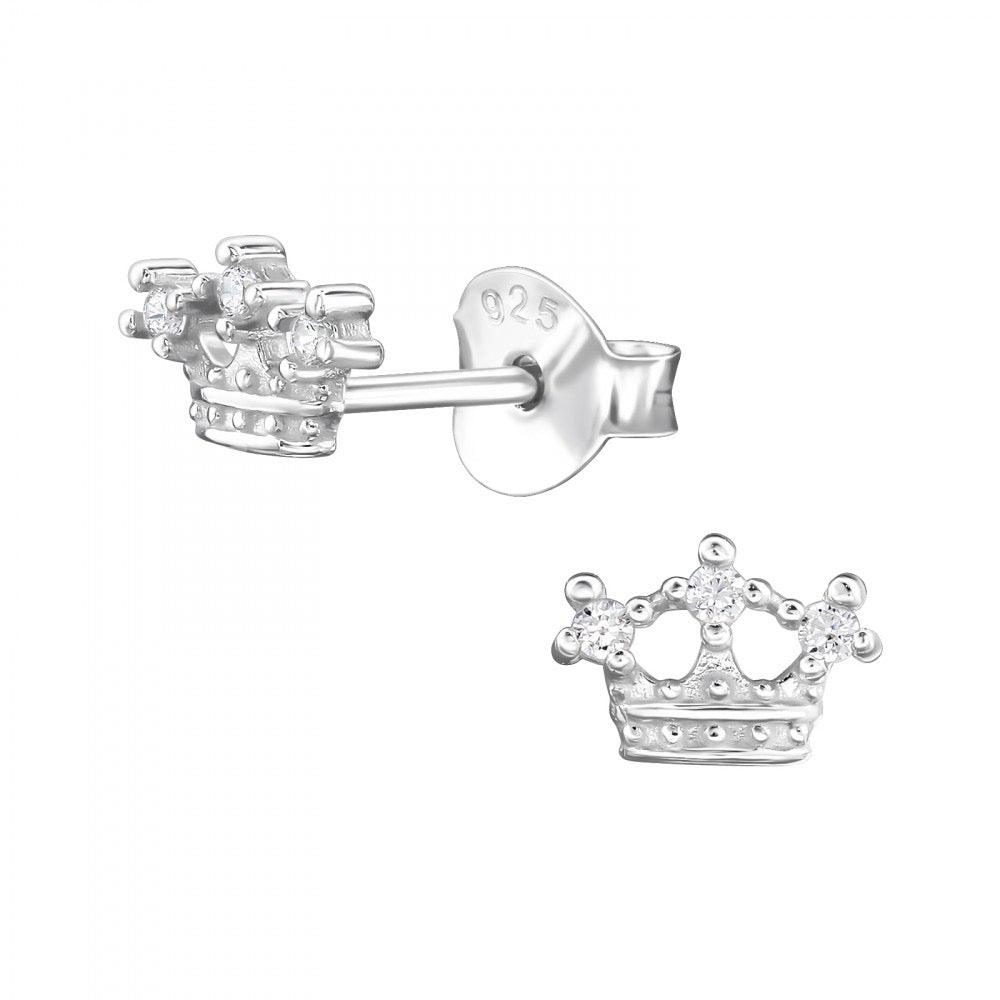Sterling Silver Earring - Cubic Zirconia Crown Earrings | Iconic London Landmarks Gift Set
