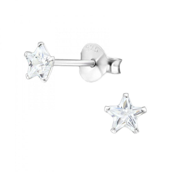Sterling Silver Crystal Stud Earrings on Boxed Teacher Card - Teacher Gift - Crumble and Core