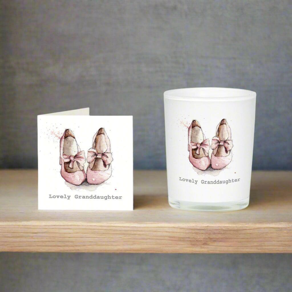 Granddaughters Boxed Candle and Card - Perfect Gift for Little Girls - Crumble and Core