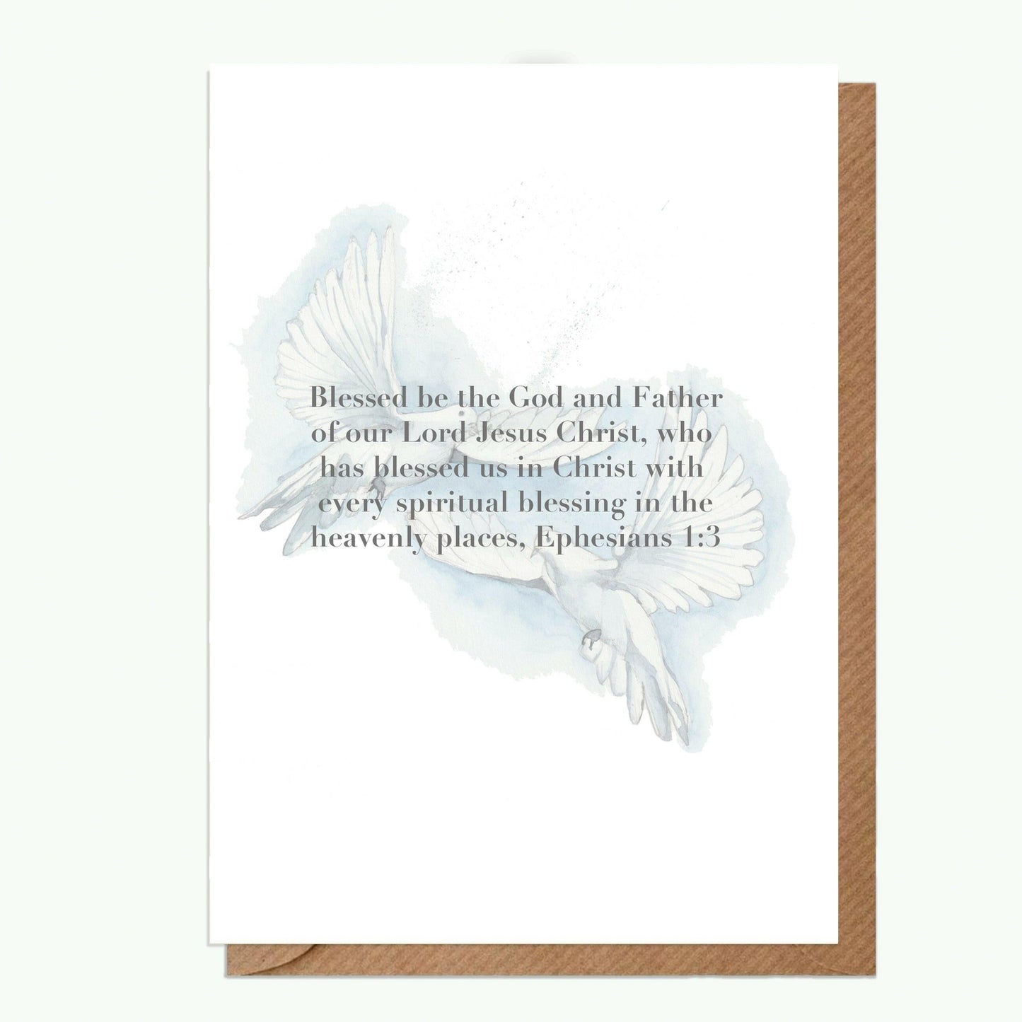 Religious Greeting Card Pair of Doves - Perfect for Special Occasions - Crumble and Core