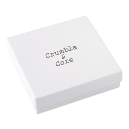 Sterling Silver Crystal Earrings Gift Card for Granddaughter - Ideal for Special Occasions - Crumble and Core