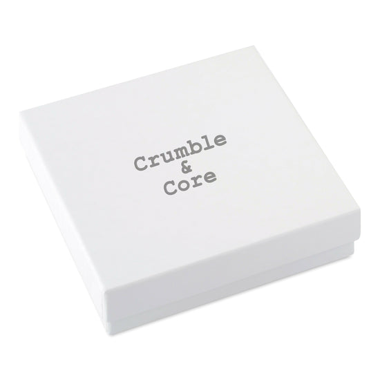 Load image into Gallery viewer, a white box with the words crumble and core printed on it
