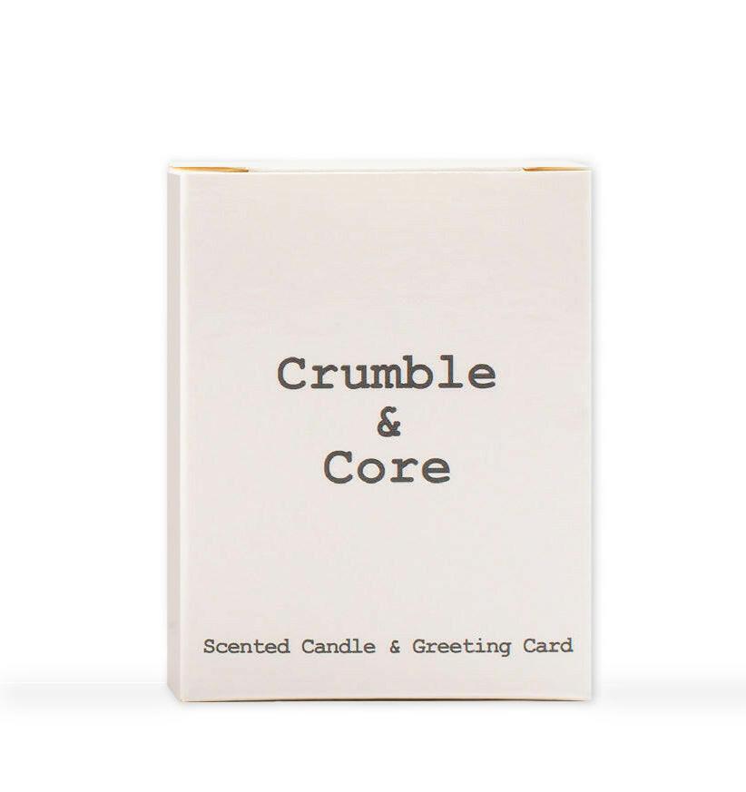 Feathers Appear Boxed Candle and Card - Unique Sympathy Gift Set - Crumble and Core