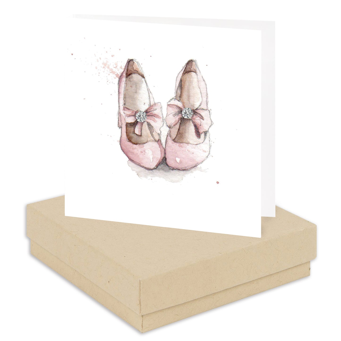 Sterling Silver Stud Earrings – Daughter Gift Set with Party Shoes & Gift Box