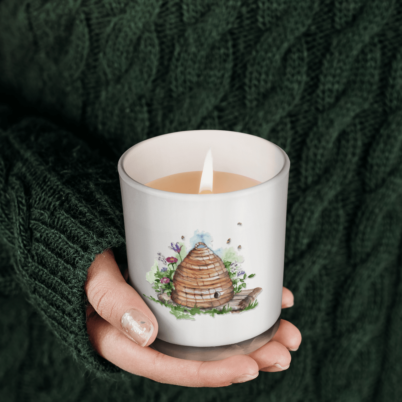 Beehive Boxed Candle Card - Handcrafted Gift Set for Any Occasion - Crumble and Core