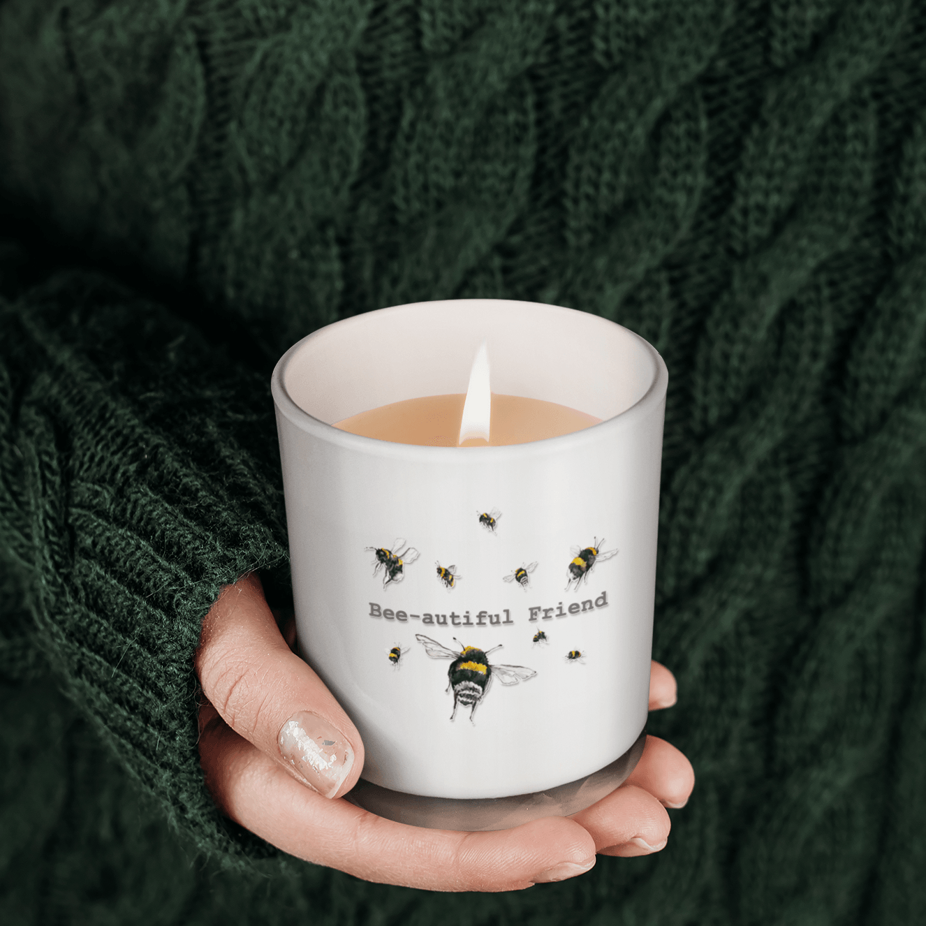 Bee-autiful Friend Boxed Candle and Card the Perfect Gift Set - Crumble and Core
