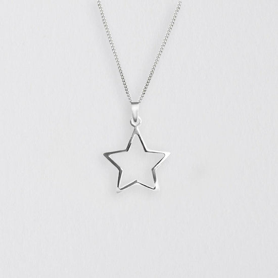 Christmas Sterling Silver Pendant Necklace with Cubic Zirconia - Festive Gift Set with Gift Box Fairy Greeting Card - Crumble and Core