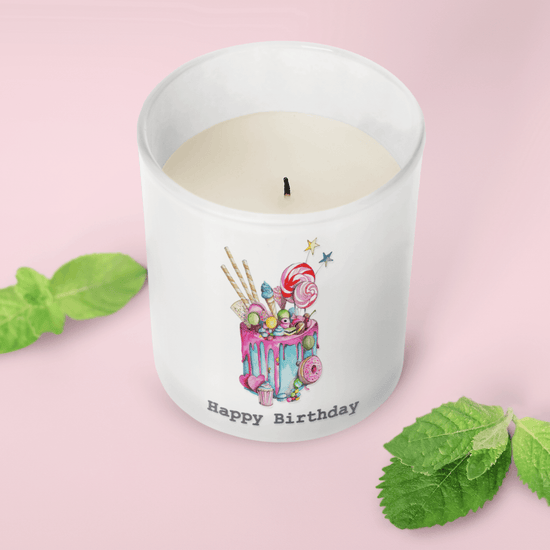 Boxed Birthday Cake Candle Greeting Card Gift Set - Perfect for Birthday Celebrations - Crumble and Core
