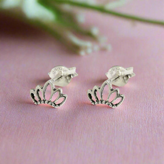 Silver Stud Earrings - Elegant and Timeless Jewellery Piece - Crumble and Core