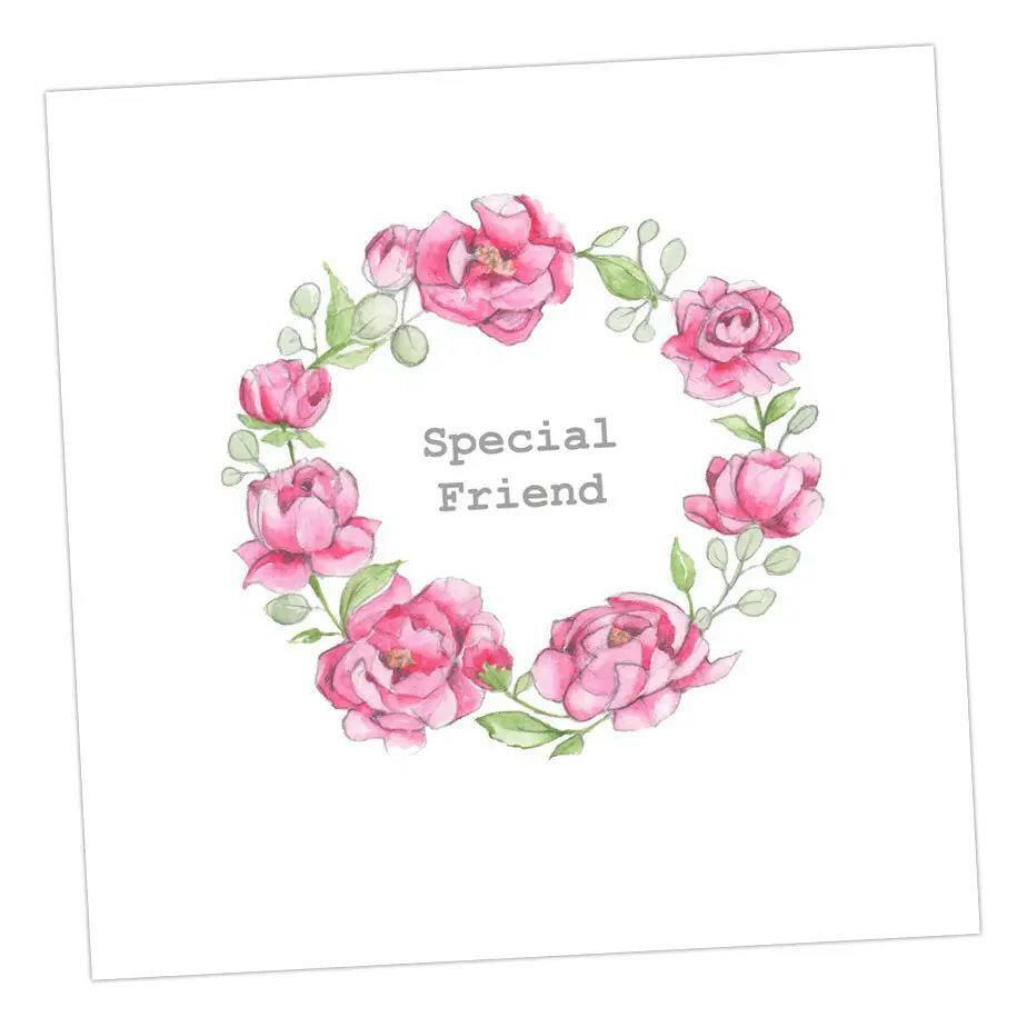Special Friend Floral Wreath - Crumble and Core